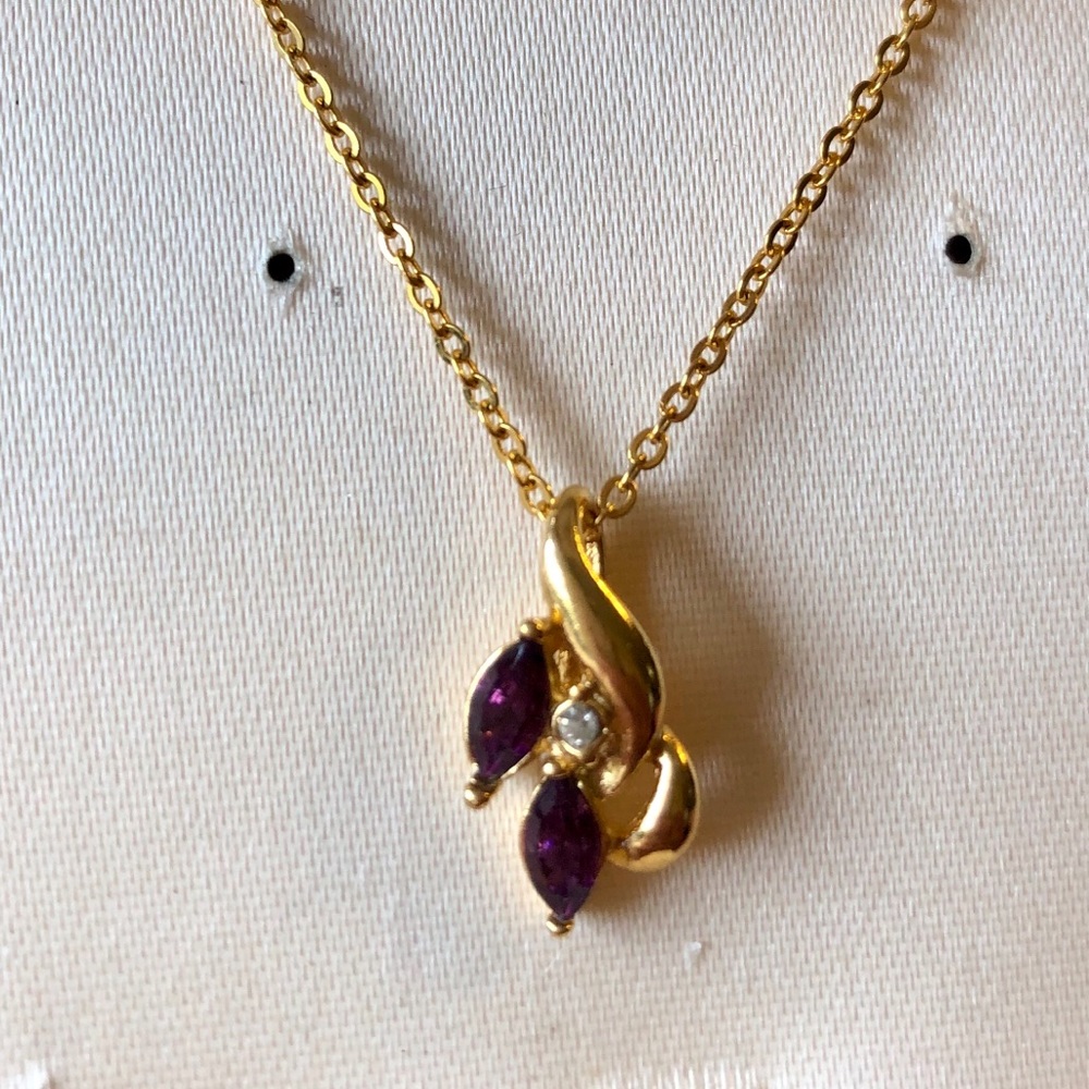 “Amethyst and Diamond” necklace